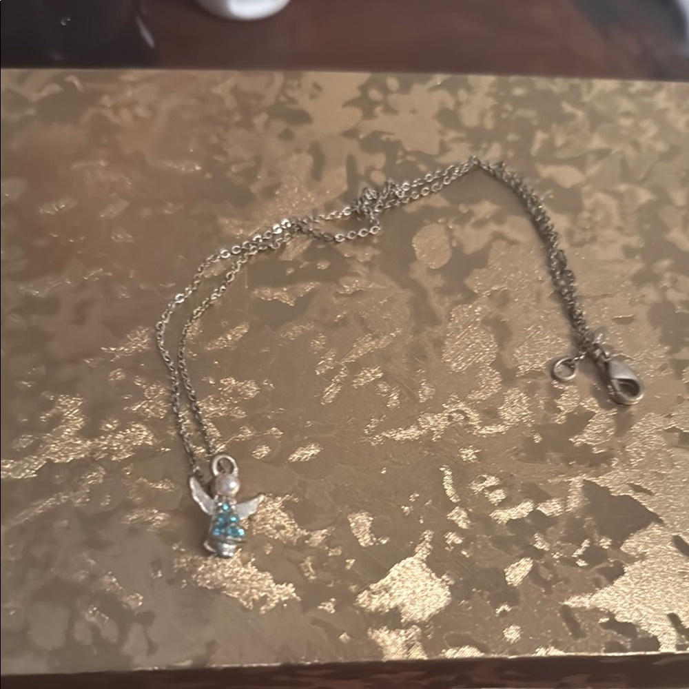 Delicate Silver Butterfly Pendant Necklace